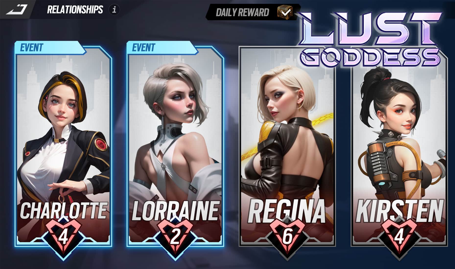 Lust Goddess hero art